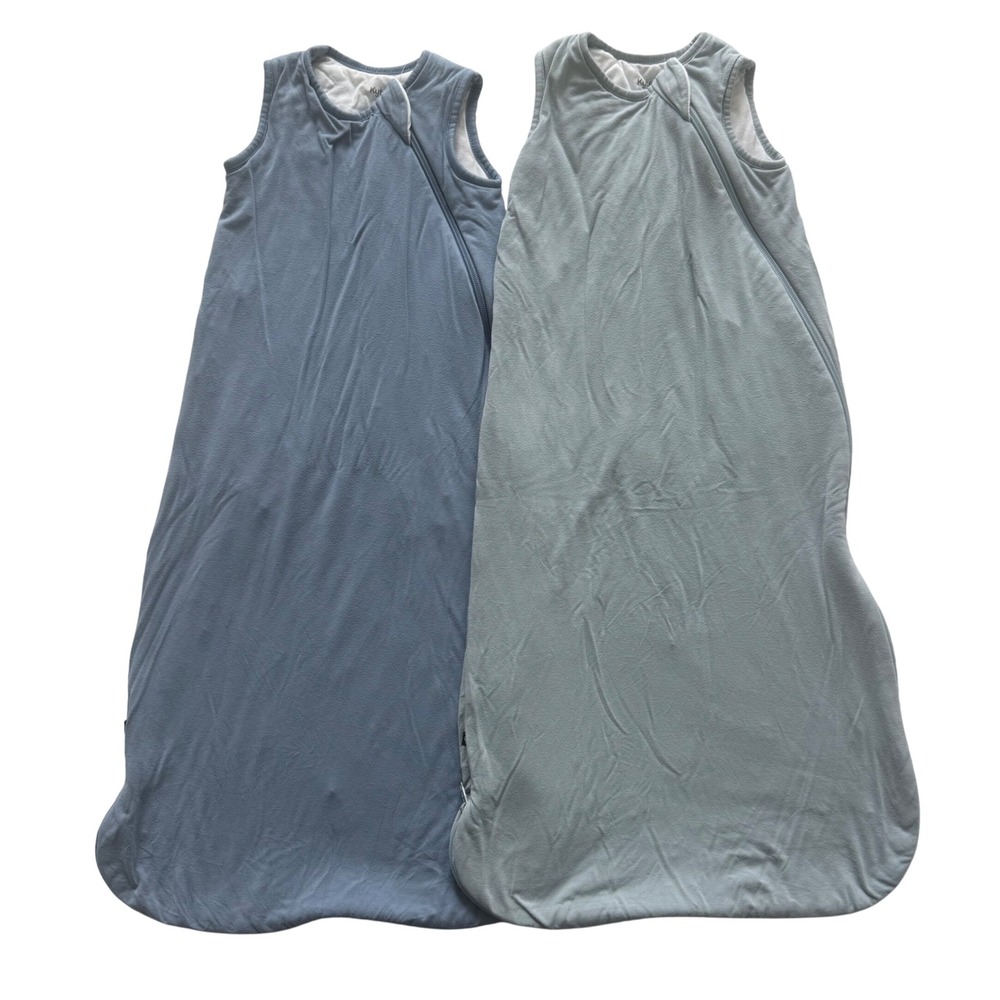 Kyte Baby Sleep Bag sack Set of 2 Bamboo Rayon 1.0 TOG Sz Medium Blue Green